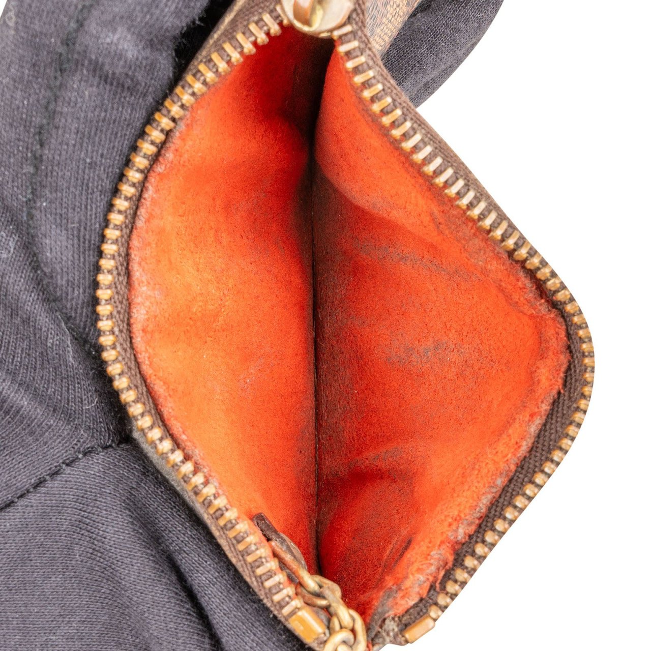 Louis Vuitton Monogram Damier Ebene Key Pouch Wallet Bruin