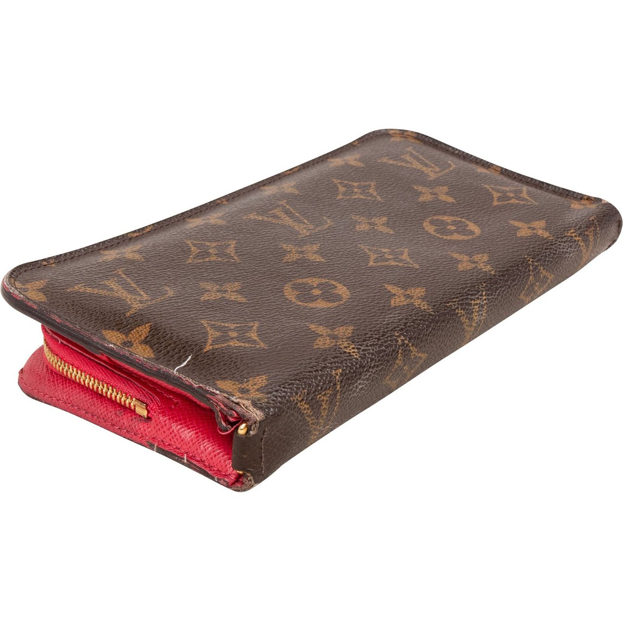 Louis Vuitton Monogram Canvas Zippy Wallet Rood