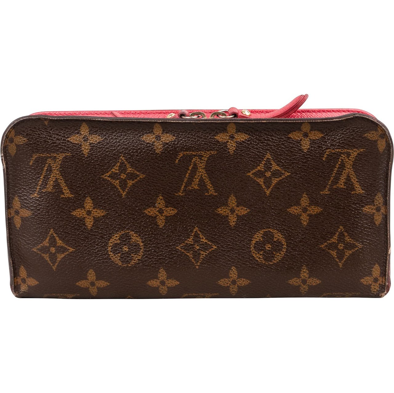 Louis Vuitton Monogram Canvas Zippy Wallet Rood