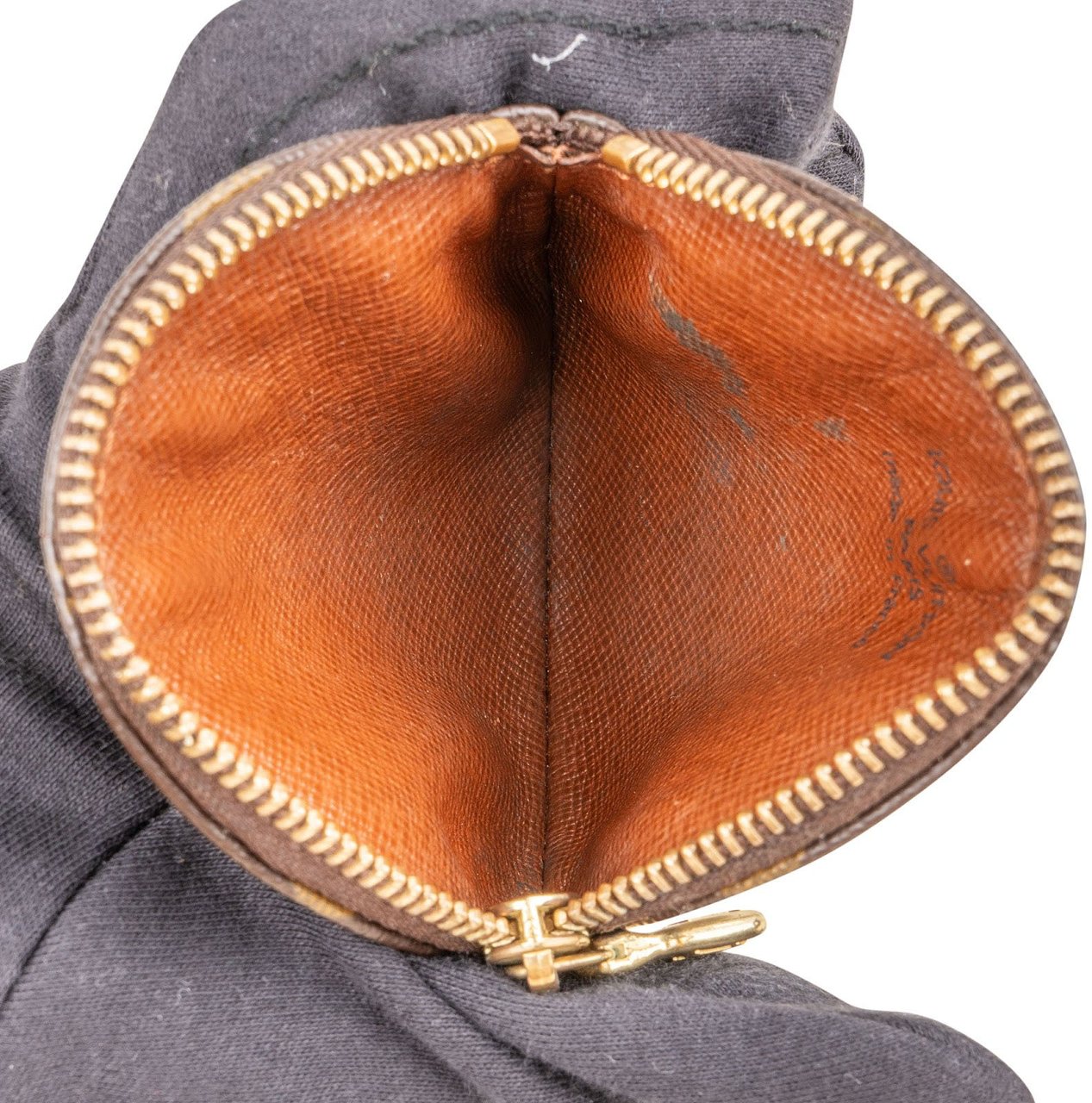 Louis Vuitton Monogram Canvas Round Rond Coin Purse Wallet Bruin