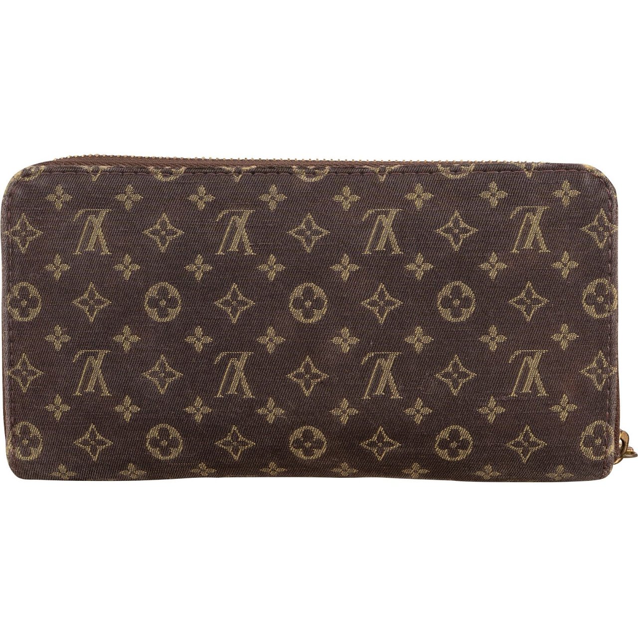Louis Vuitton Mini Lin Monogram Zippy Wallet Bruin