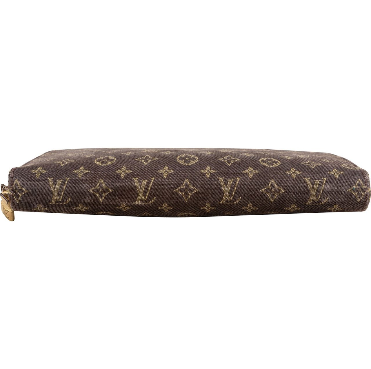 Louis Vuitton Mini Lin Monogram Zippy Wallet Bruin