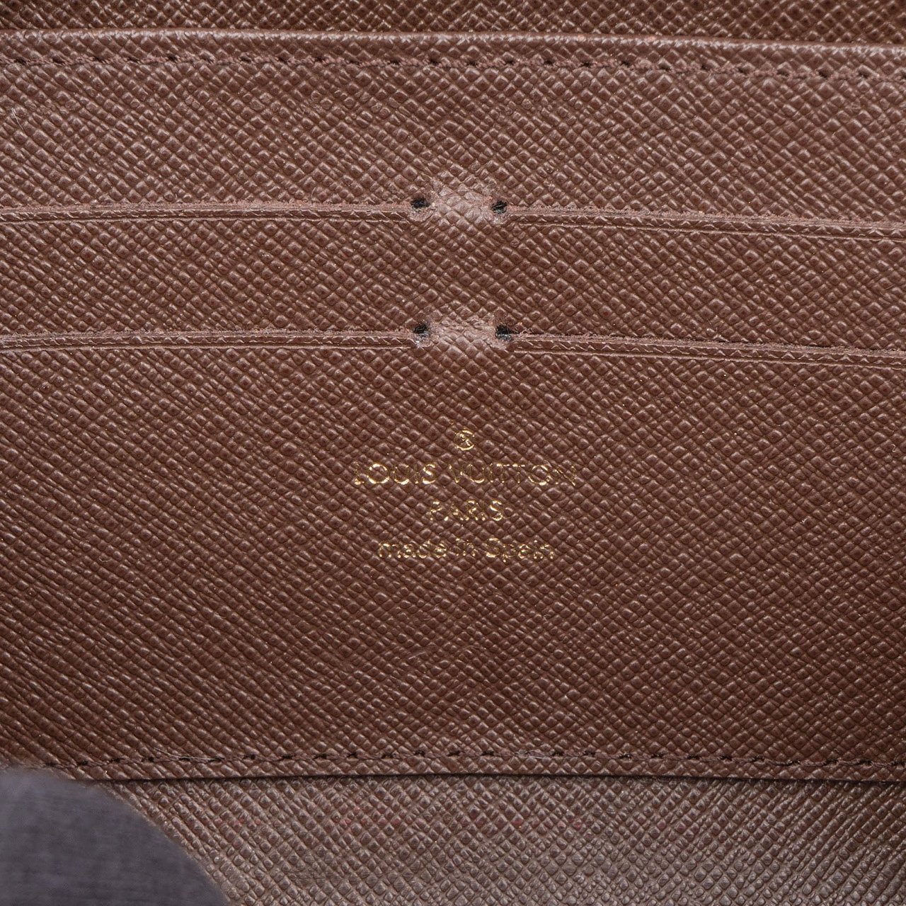 Louis Vuitton Mini Lin Monogram Zippy Wallet Bruin