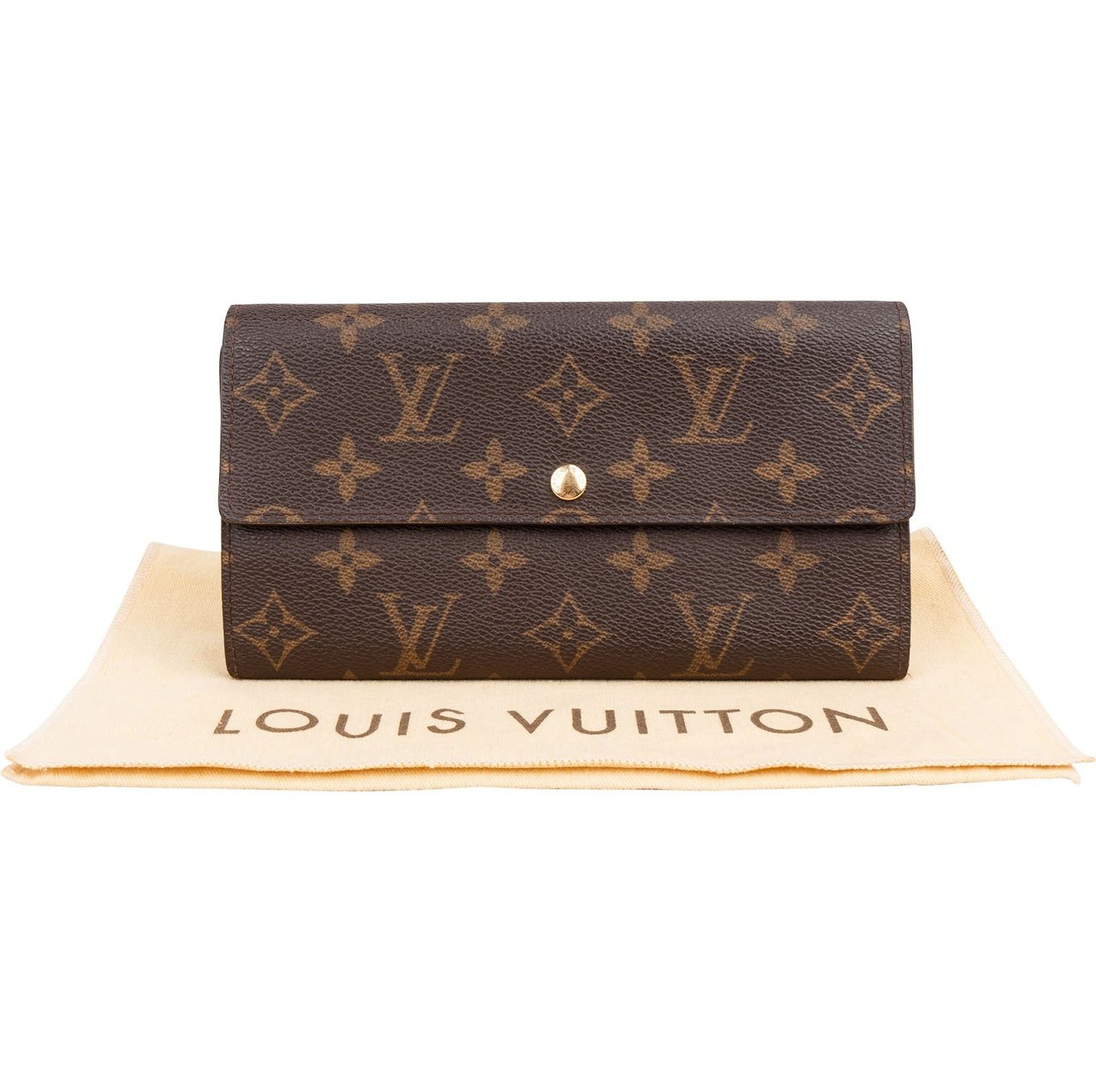 Louis Vuitton Monogram Canvas Sarah Wallet Bruin