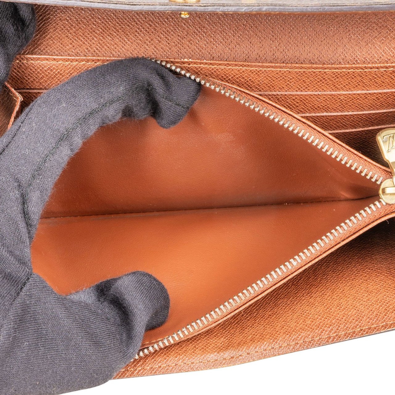 Louis Vuitton Monogram Canvas Sarah Wallet Bruin