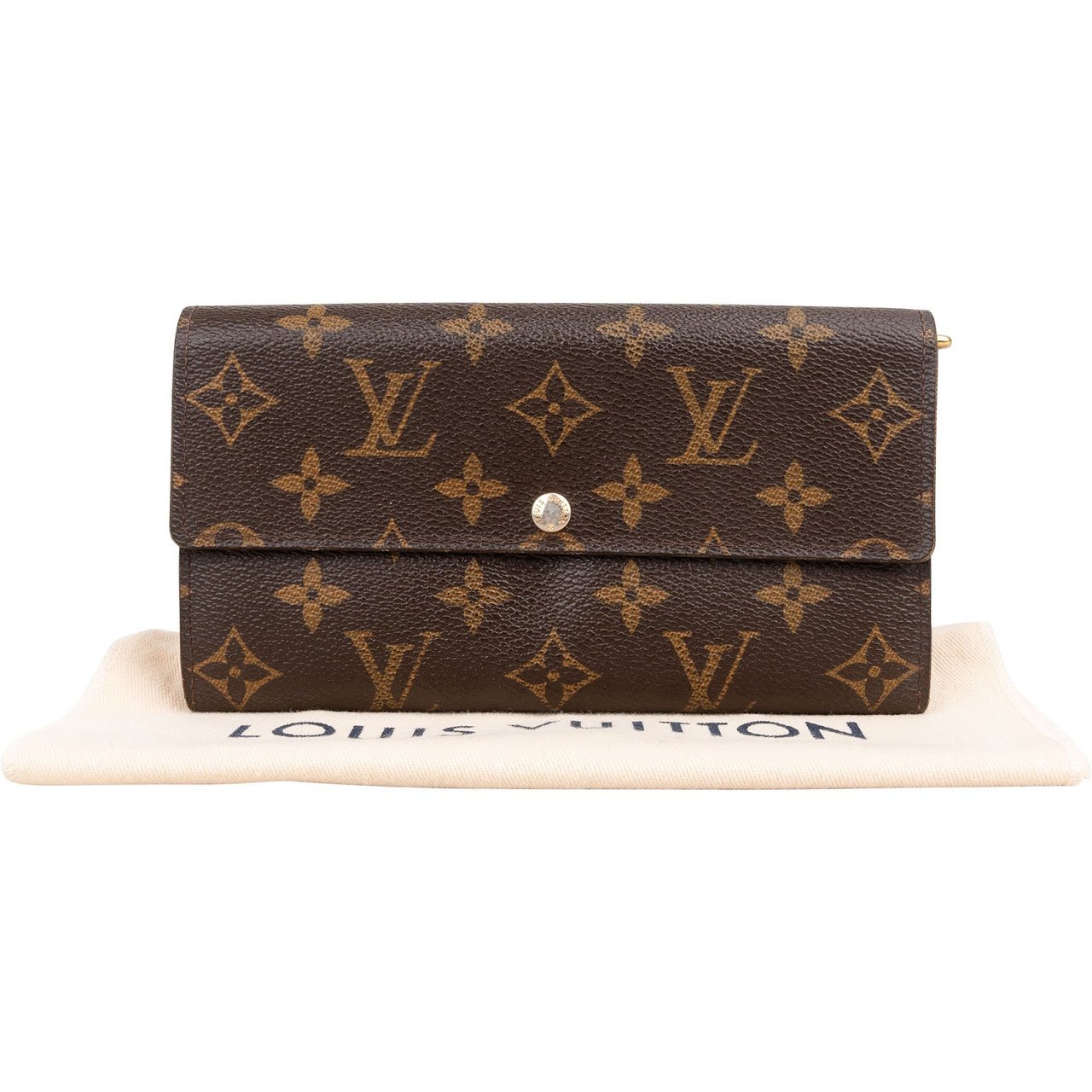 Louis Vuitton Monogram Canvas Sarah Wallet Bruin
