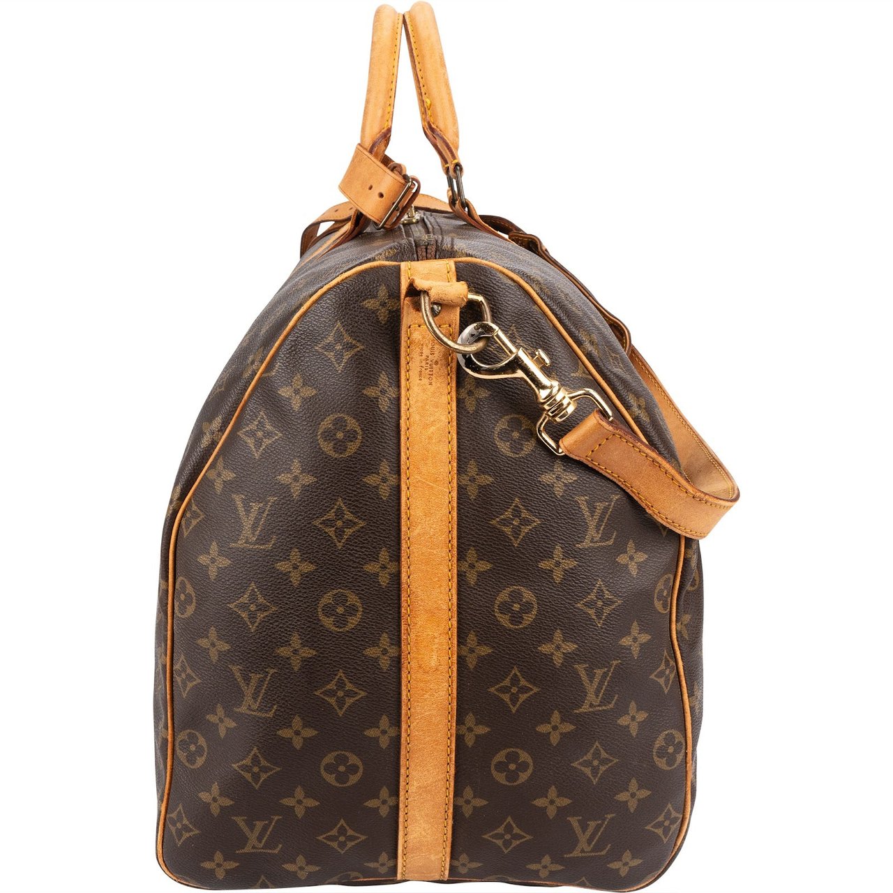 Louis Vuitton Louis Vuitton Monogram Canvas Keepall 60 Bandoulière Travel Bag Bruin