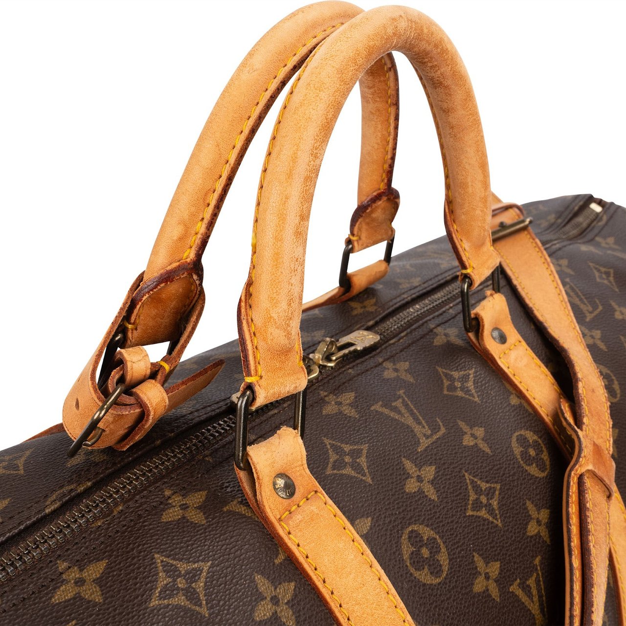 Louis Vuitton Louis Vuitton Monogram Canvas Keepall 60 Bandoulière Travel Bag Bruin