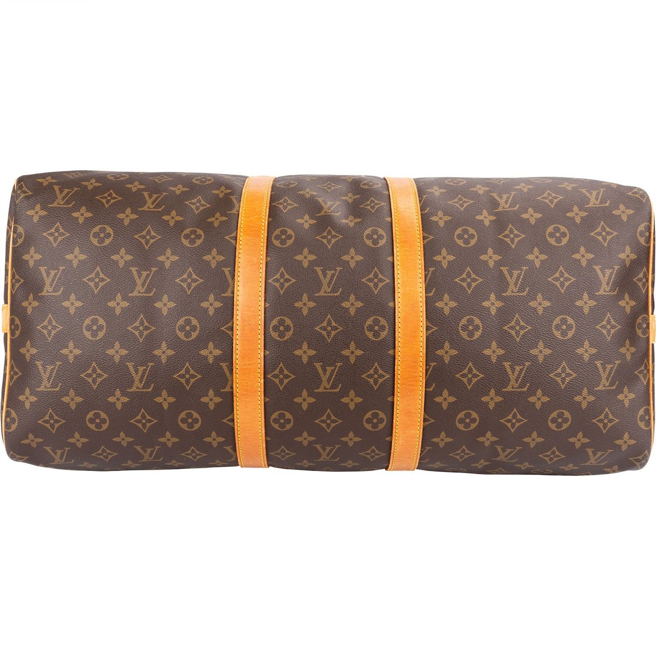 Louis Vuitton Monogram Canvas Keepall 55 Bandoulière Travel Bag Bruin