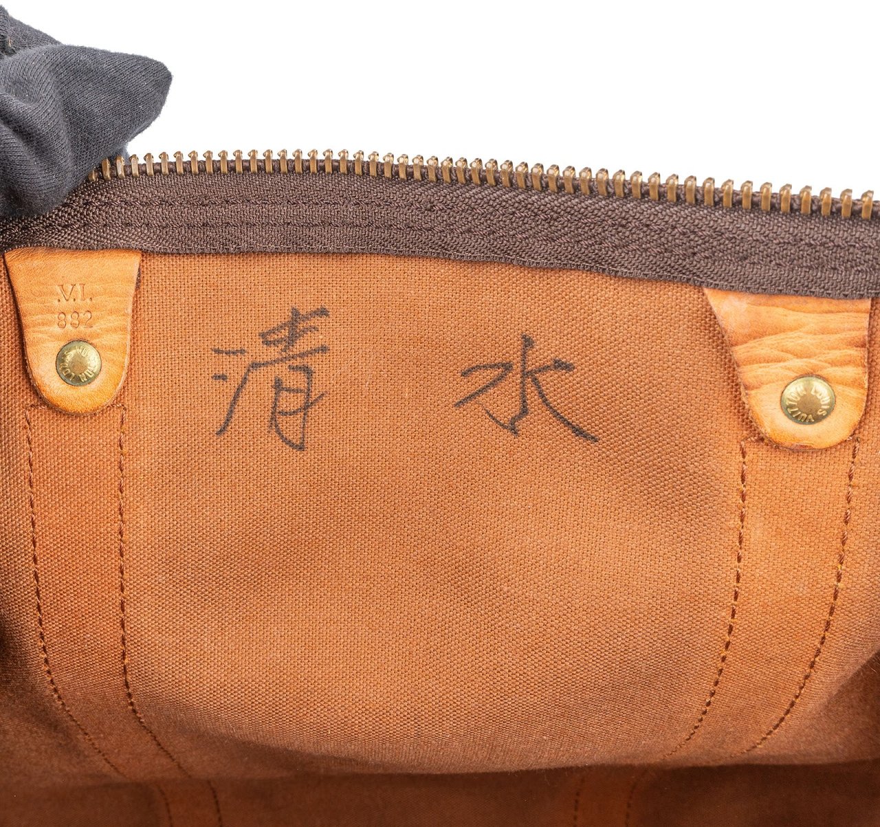 Louis Vuitton Louis Vuitton Monogram Canvas Keepall 55 Bandoulière Travel Bag Bruin