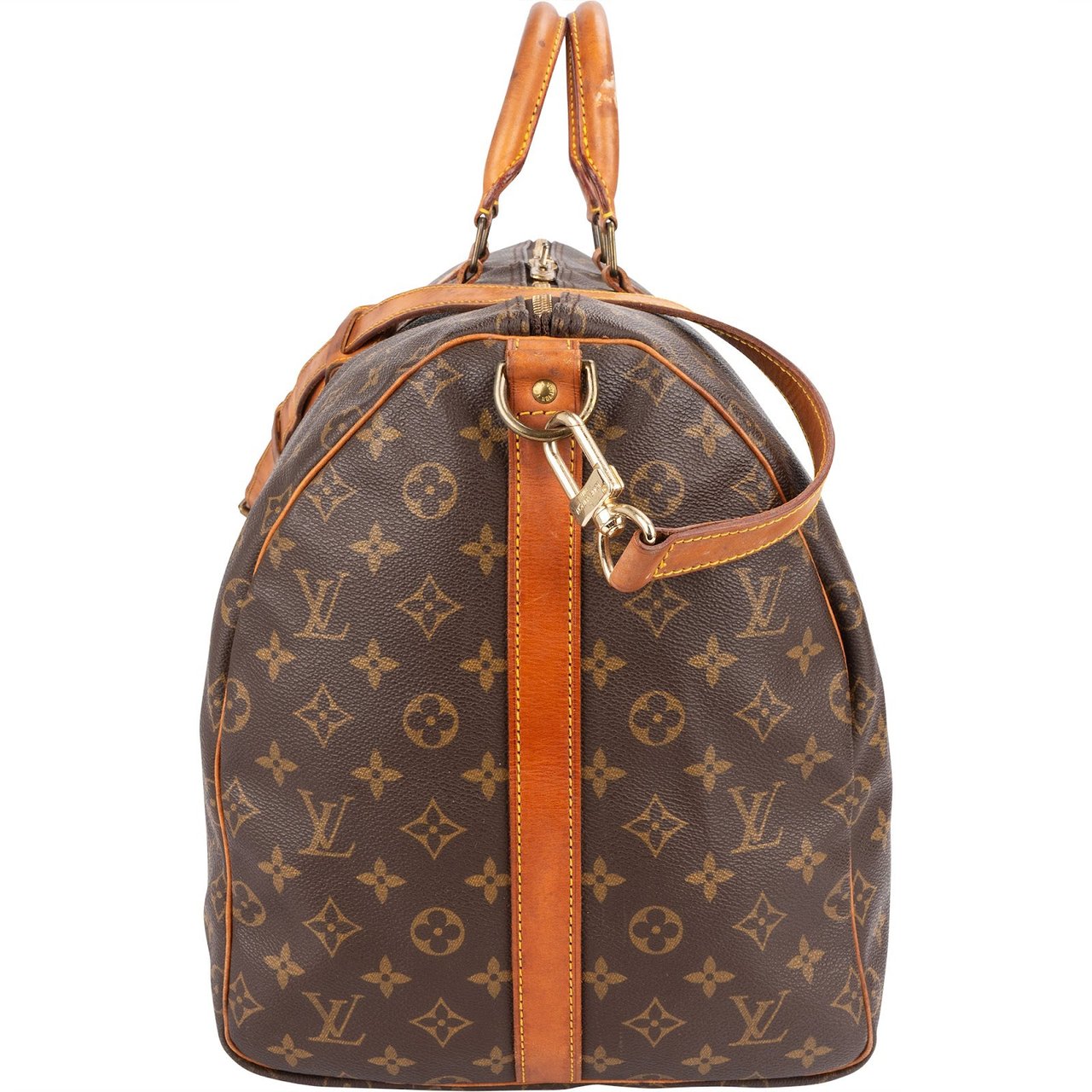 Louis Vuitton Louis Vuitton Monogram Canvas Keepall 55 Bandoulière Travel Bag Bruin