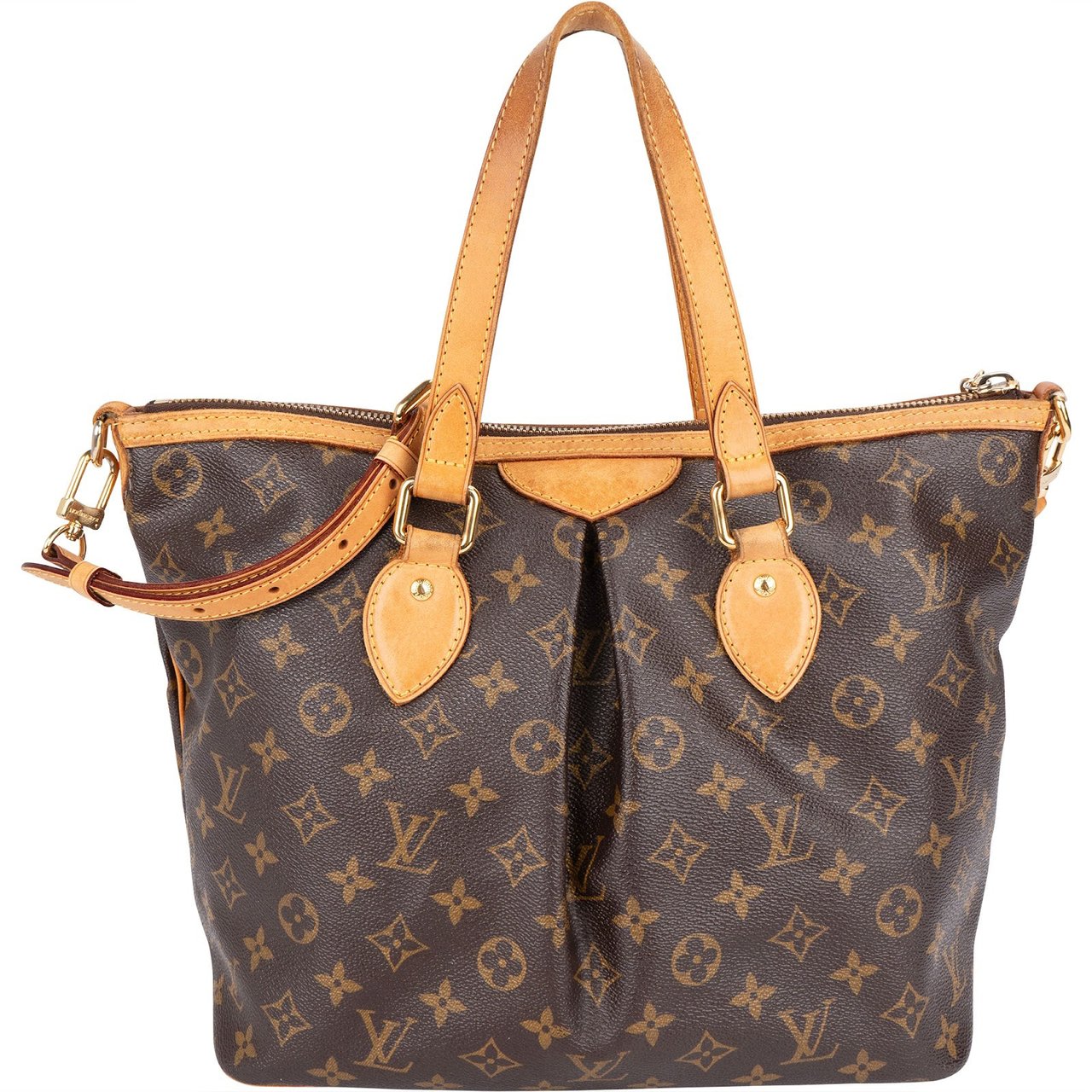 Louis Vuitton Louis Vuitton Monogram Canvas Palermo PM Handbag Bruin