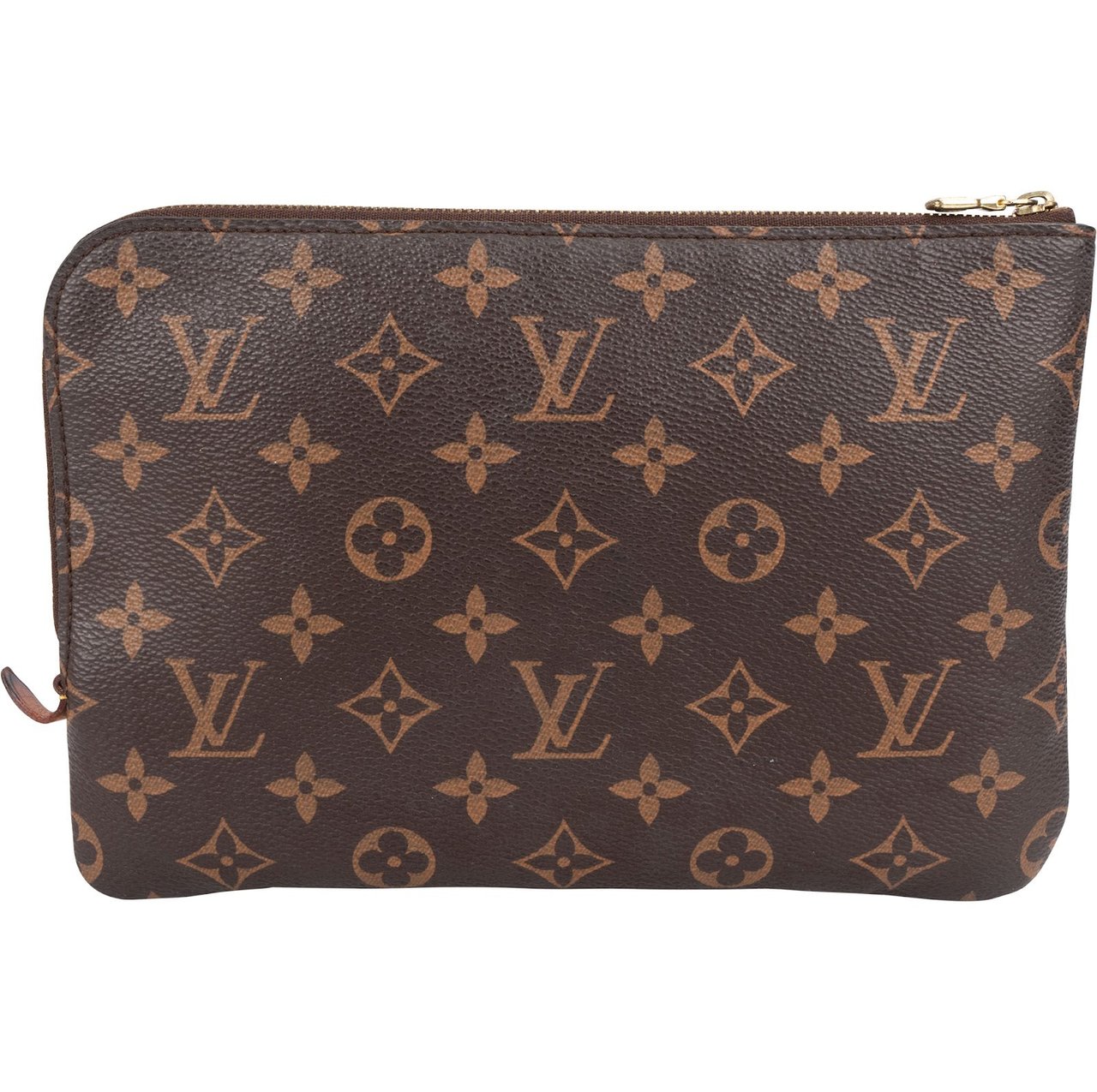 Louis Vuitton Louis Vuitton Monogram Canvas Pochette Voyage Jour PM Clutch Bruin