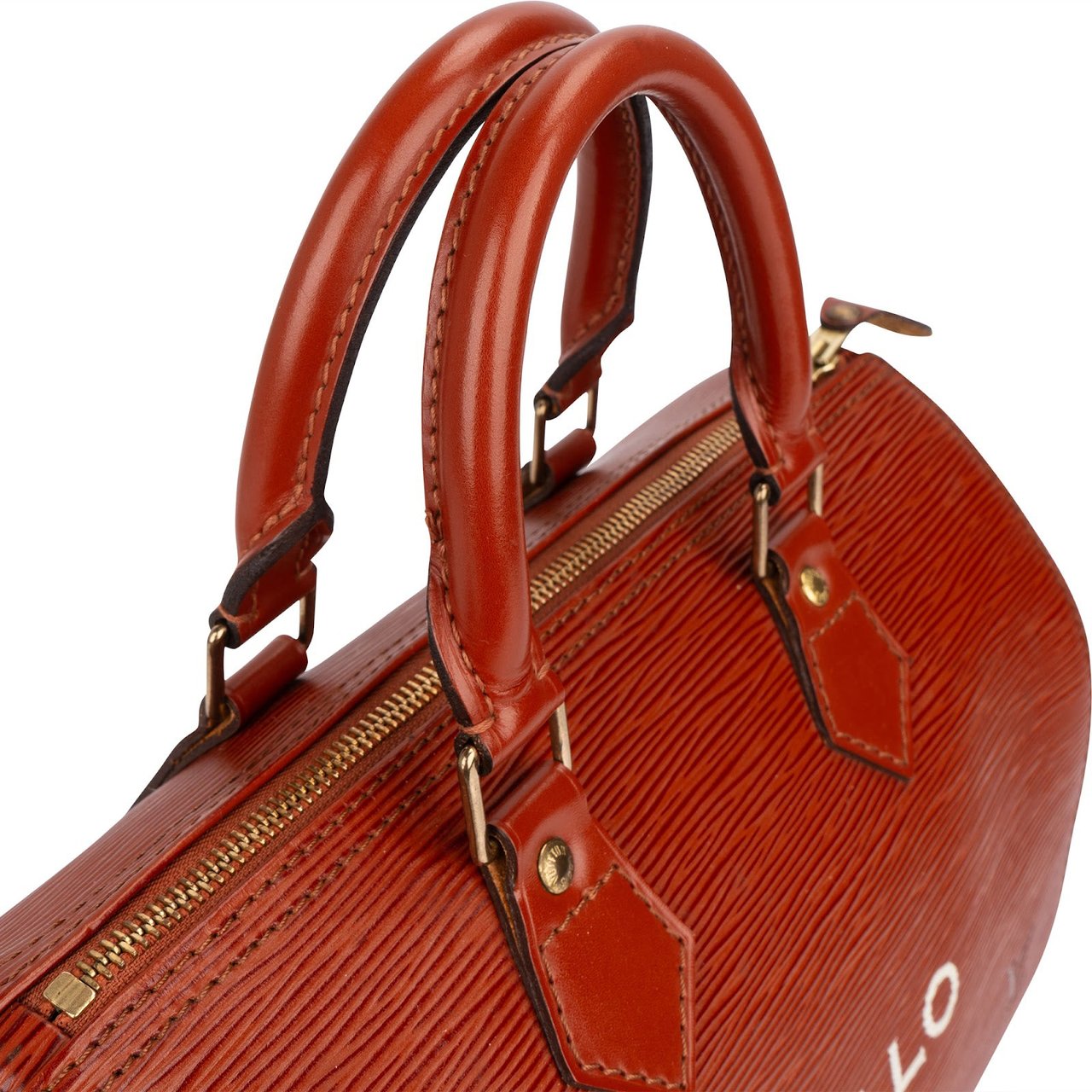 Louis Vuitton Louis Vuitton Limited Epi Leather "Hello" Speedy 25 Handbag Bruin