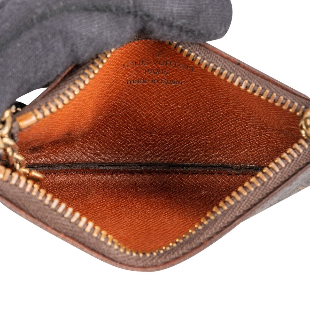Louis Vuitton Monogram Canvas Key Pouch Wallet Bruin