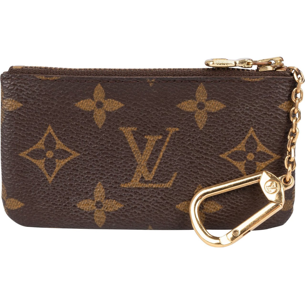 Louis Vuitton Monogram Canvas Key Pouch Wallet Bruin