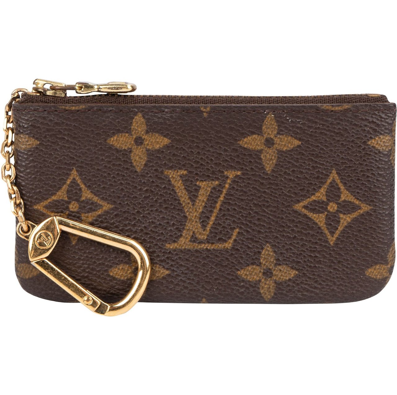 Louis Vuitton Monogram Canvas Key Pouch Wallet Bruin