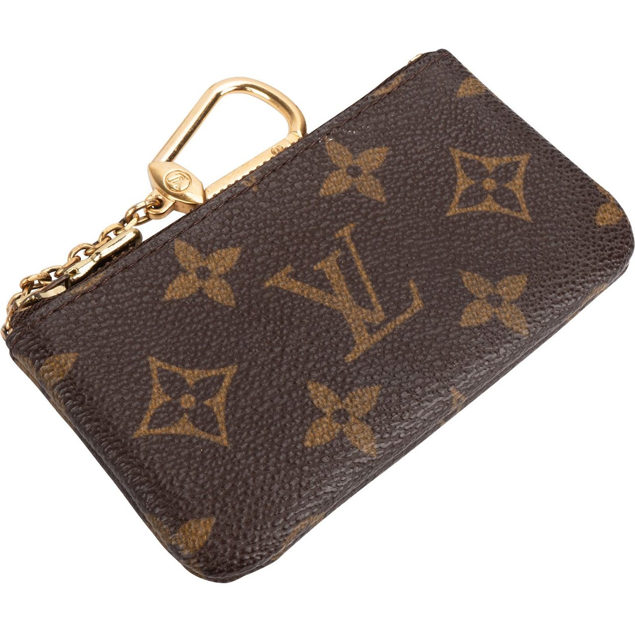 Louis Vuitton Monogram Canvas Key Pouch Wallet Bruin