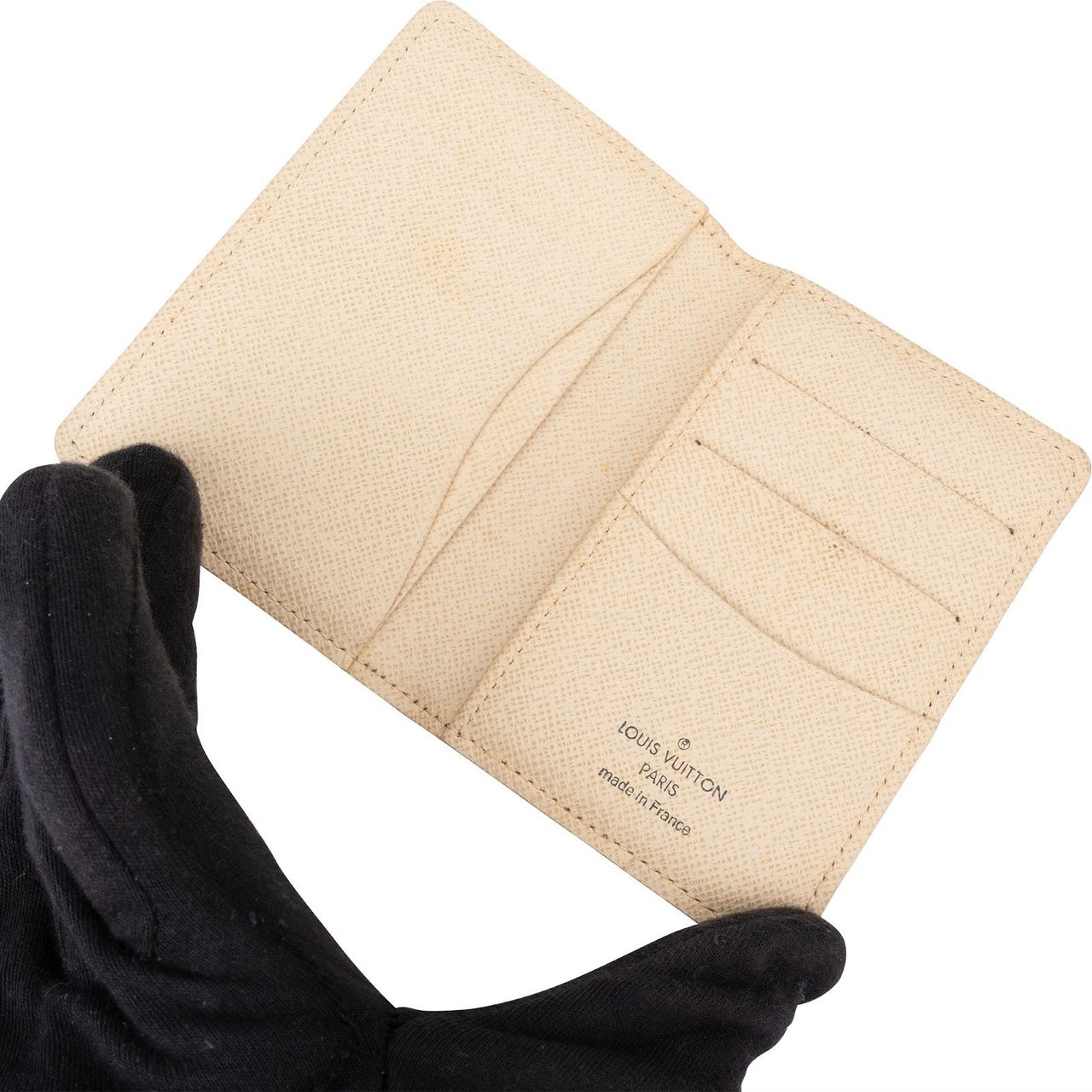 Louis Vuitton Monogram Damier Azur Card Holder Beige