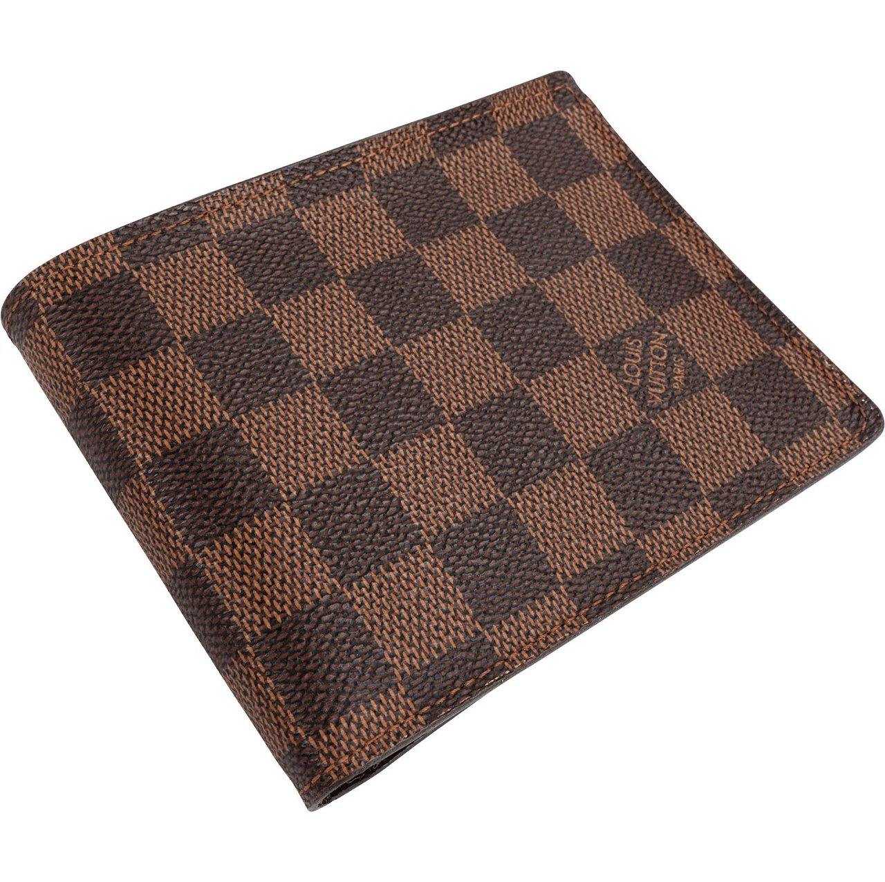 Louis Vuitton Monogram Damier Ebene Multiple Wallet Bruin