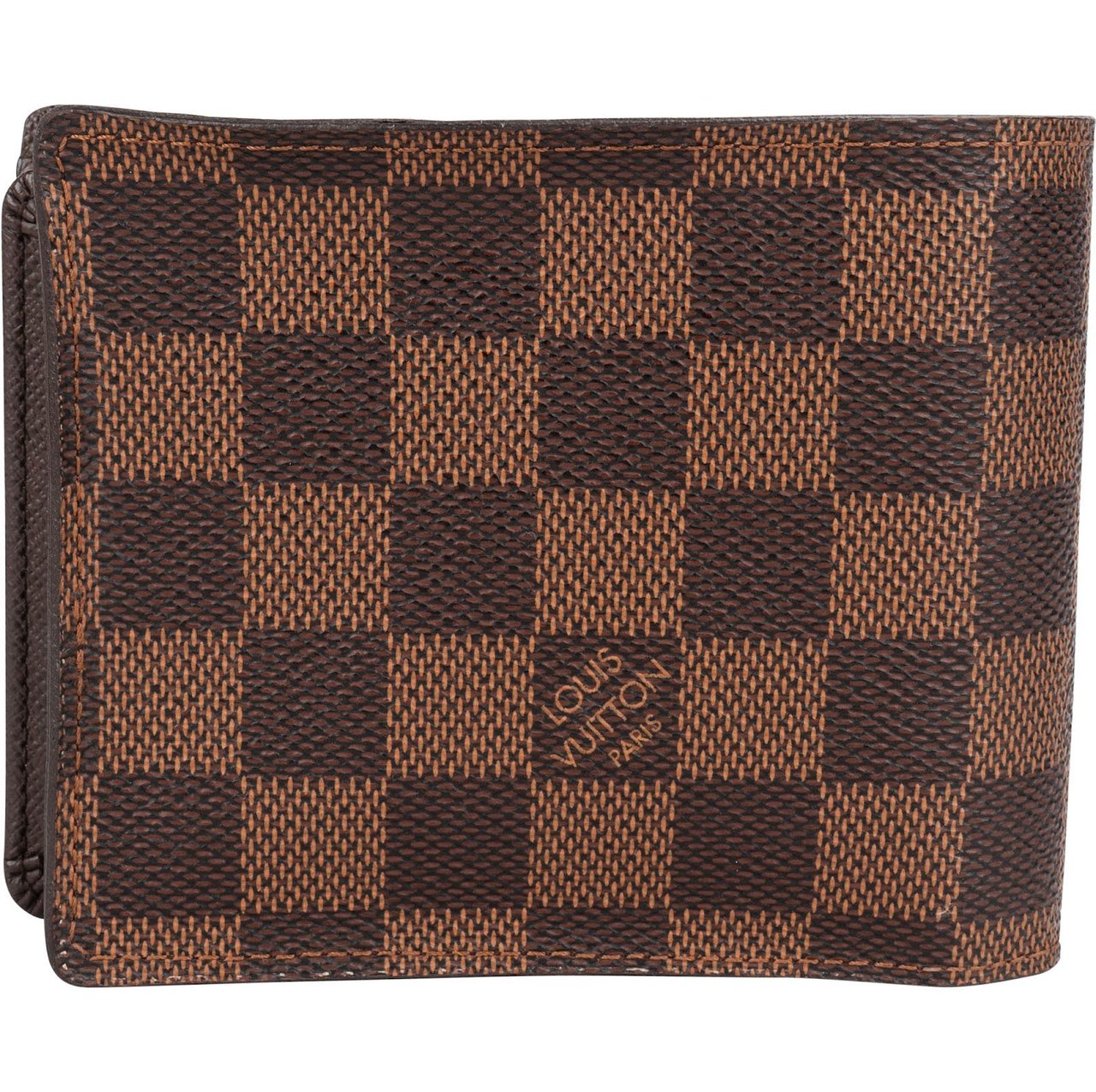 Louis Vuitton Monogram Damier Ebene Multiple Wallet Bruin