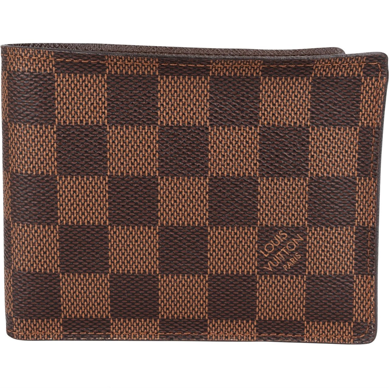 Louis Vuitton Monogram Damier Ebene Multiple Wallet Bruin