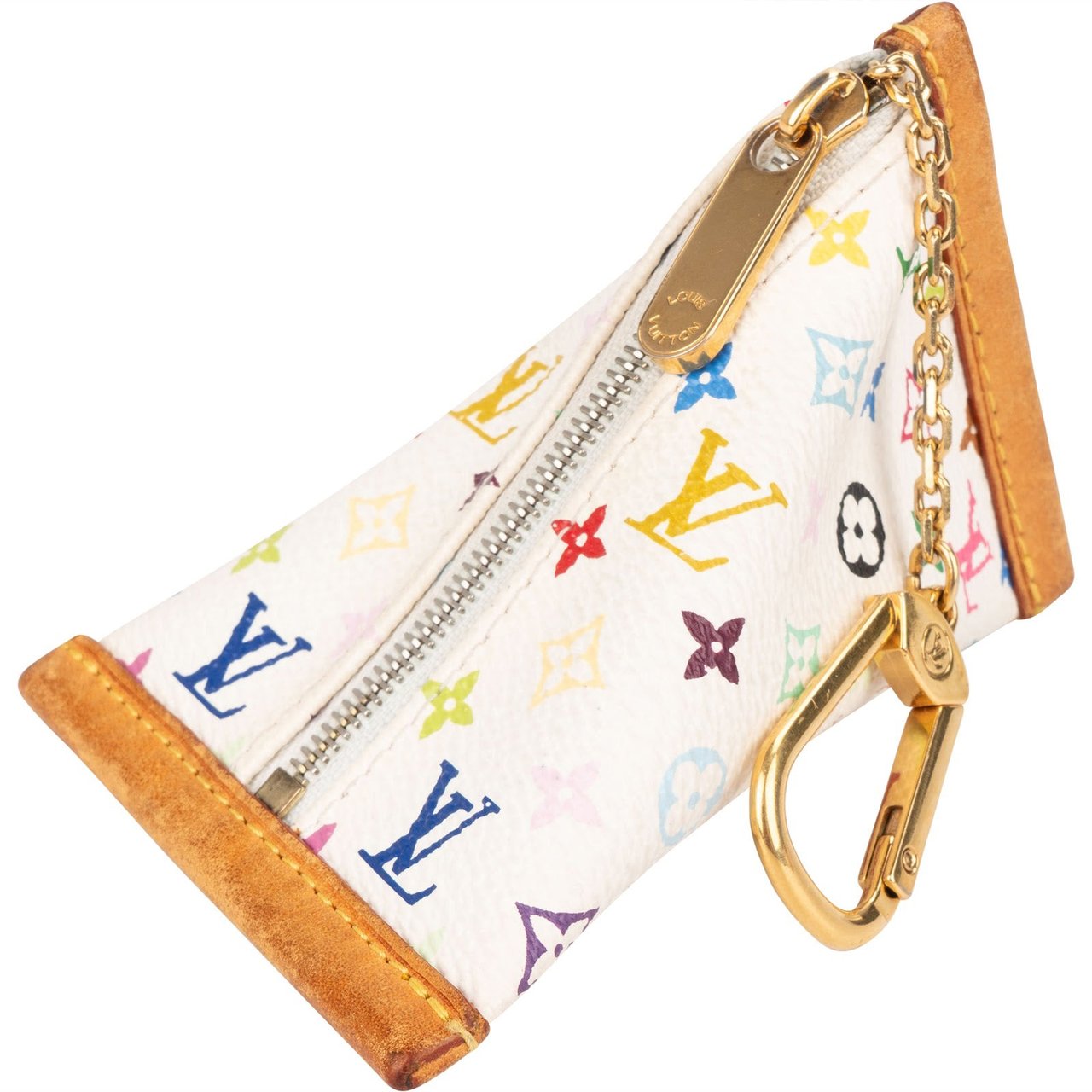 Louis Vuitton Canvas Monogram Multicolor Portifeuil Berlingo Key Pouch Wit