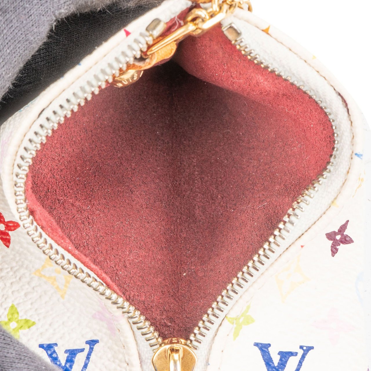 Louis Vuitton Canvas Monogram Multicolor Portifeuil Berlingo Key Pouch Wit