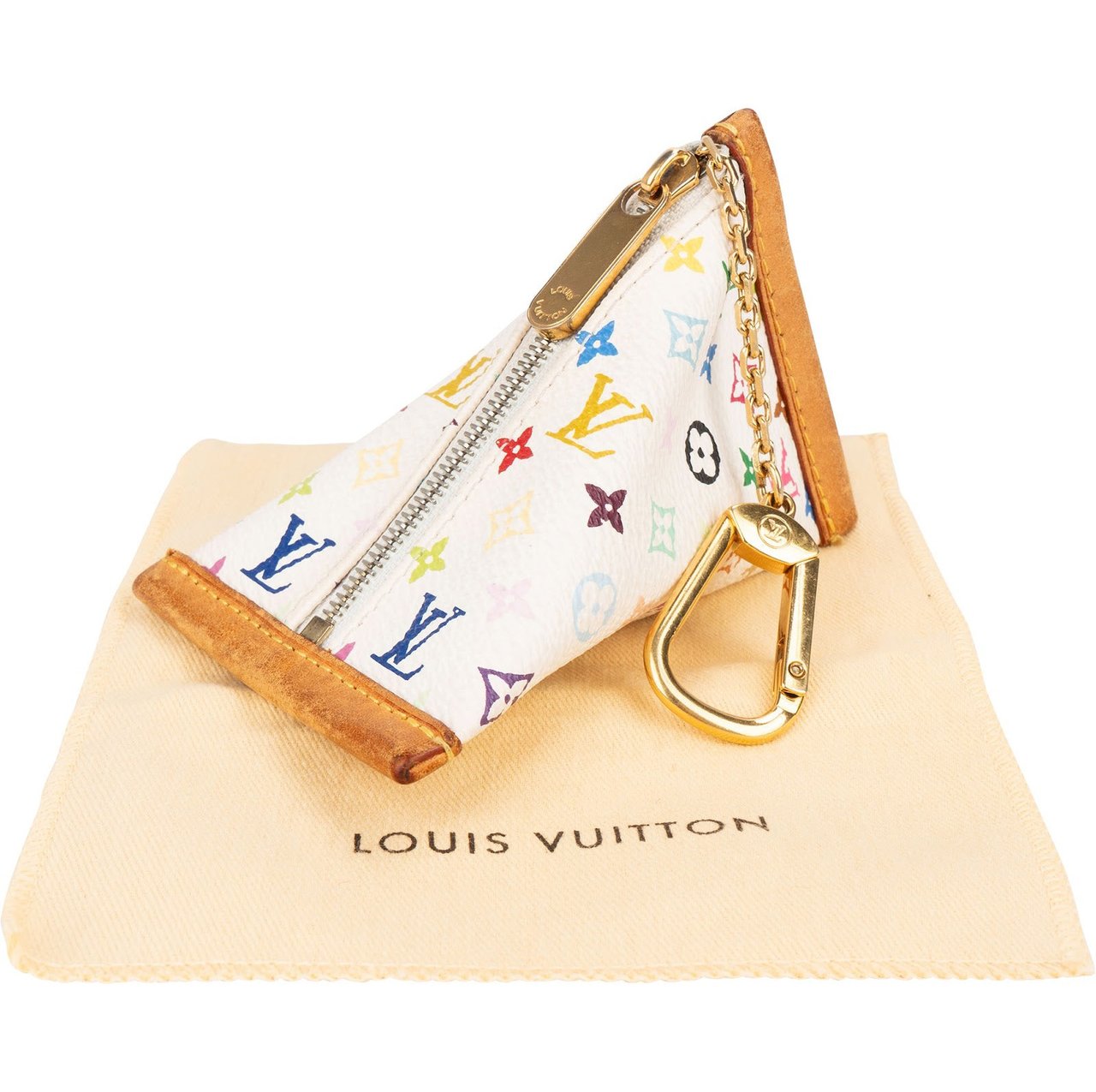 Louis Vuitton Canvas Monogram Multicolor Portifeuil Berlingo Key Pouch Wit