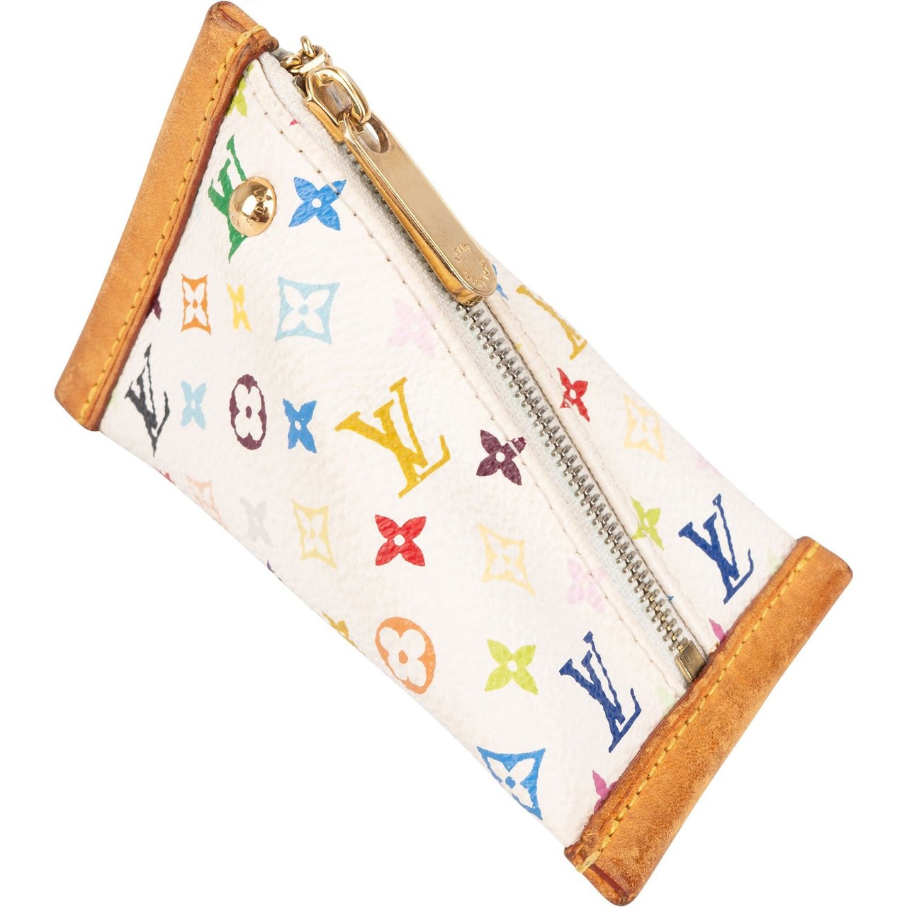 Louis Vuitton Canvas Monogram Multicolor Portifeuil Berlingo Key Pouch Wit