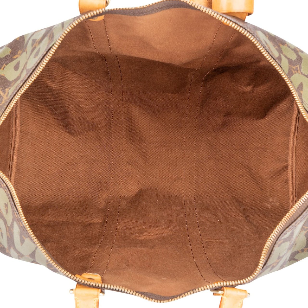 Louis Vuitton Limited Graffiti Monogram Canvas Keepall 50 Travel Bag Bruin