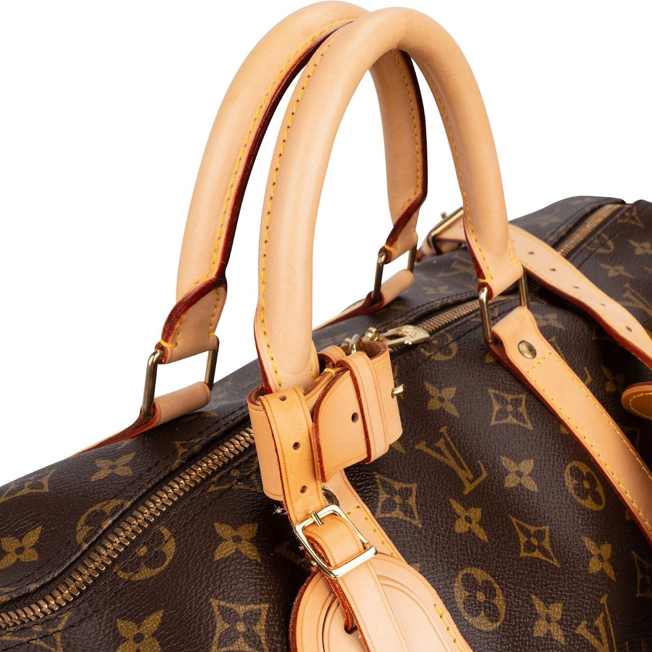 Louis Vuitton Louis Vuitton Monogram Canvas Keepall 55 Bandoulière Travel Bag Bruin
