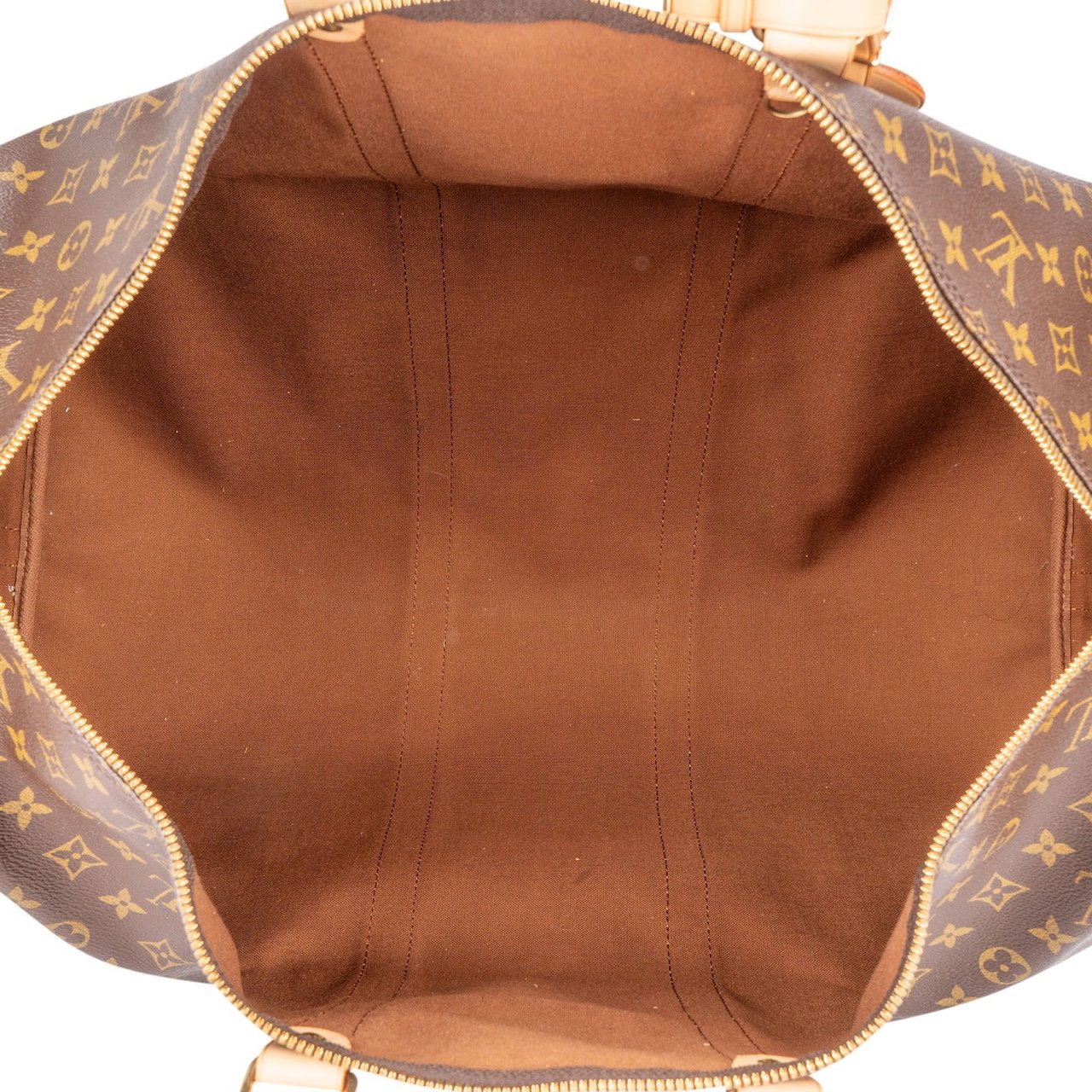 Louis Vuitton Louis Vuitton Monogram Canvas Keepall 55 Bandoulière Travel Bag Bruin