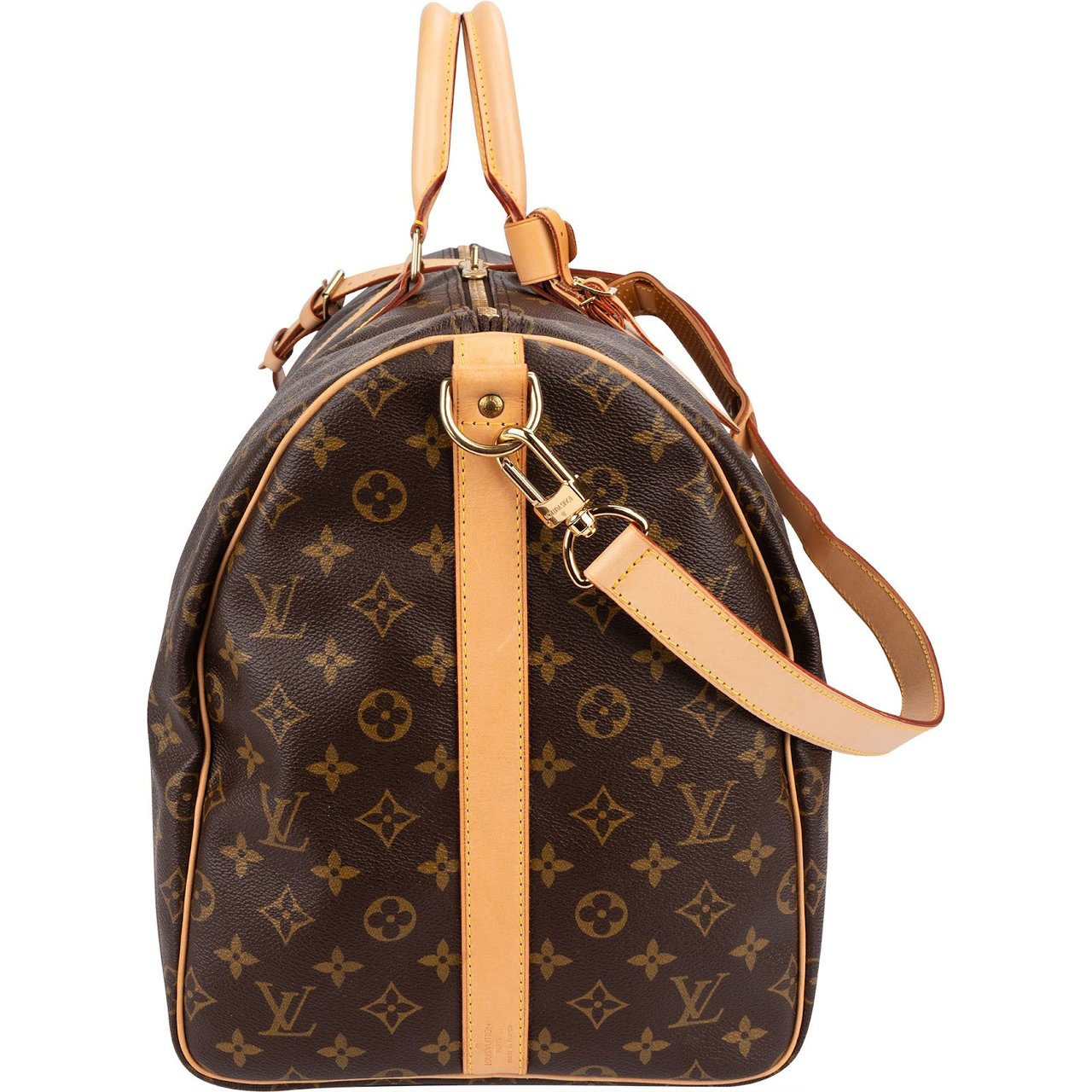 Louis Vuitton Louis Vuitton Monogram Canvas Keepall 55 Bandoulière Travel Bag Bruin