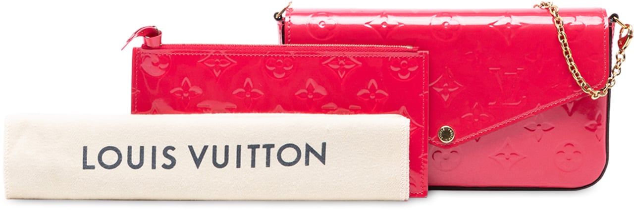 Louis Vuitton Monogram Vernis Pochette Felicie Roze
