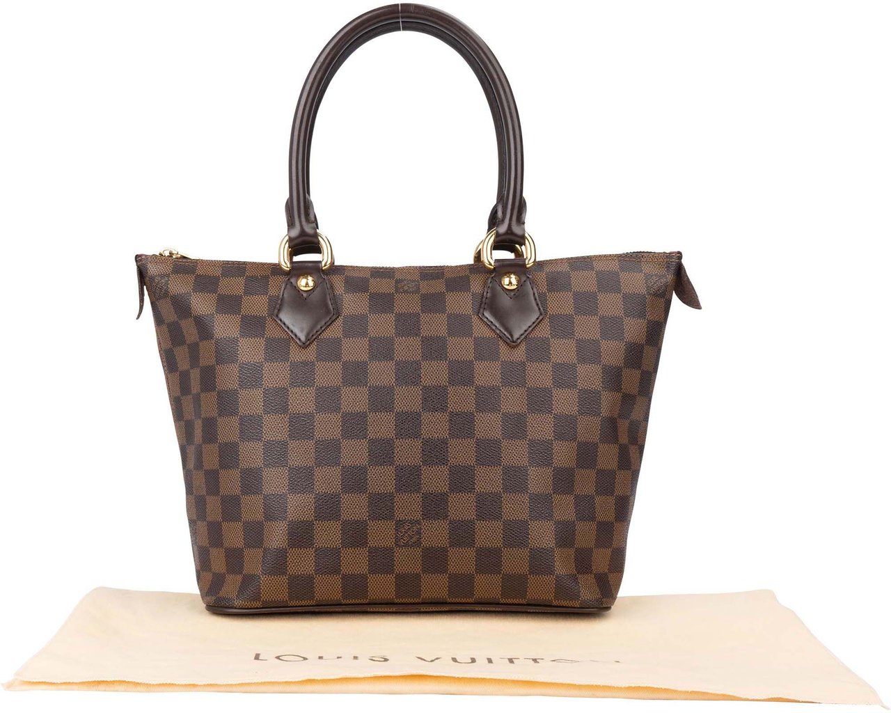 Louis Vuitton Louis Vuitton Damier Ebene Monogram Saleya PM Handbag Divers