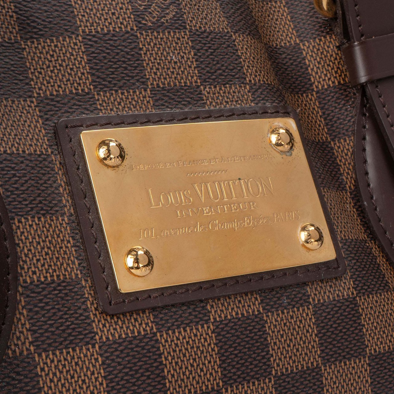 Louis Vuitton Louis Vuitton Damier Ebene Monogram Hampstead MM Handbag Divers