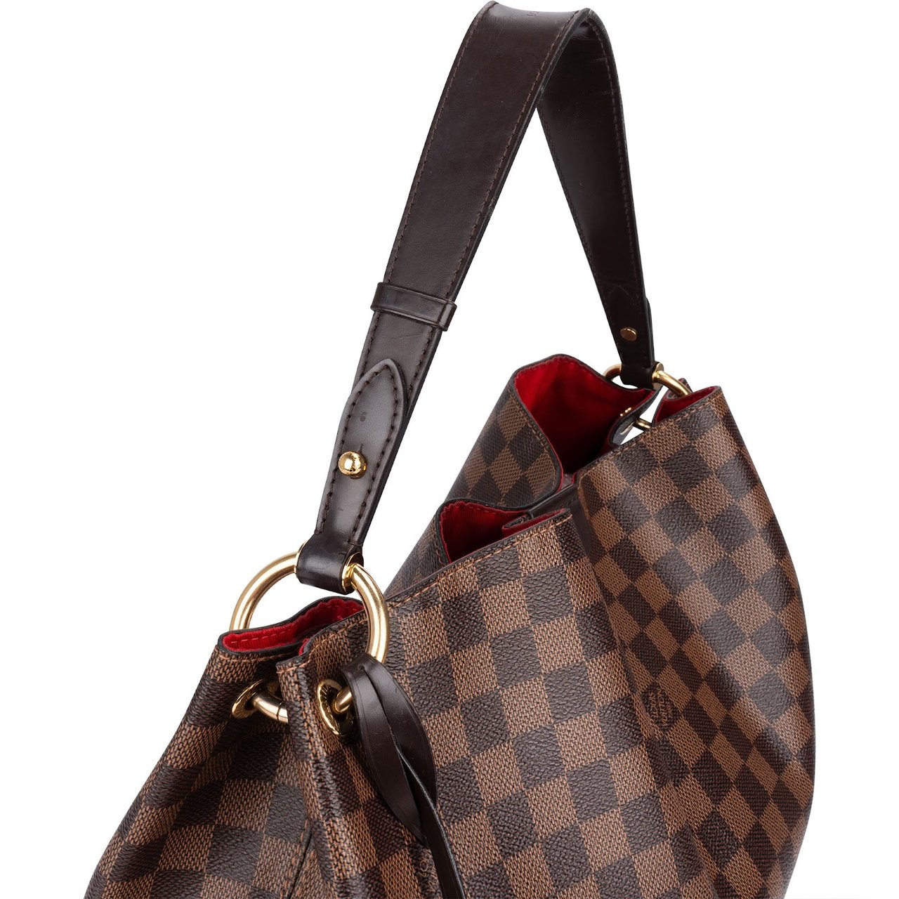 Louis Vuitton Louis Vuitton Monogram Damier Ebene Graceful MM Shoulder Bag Bruin