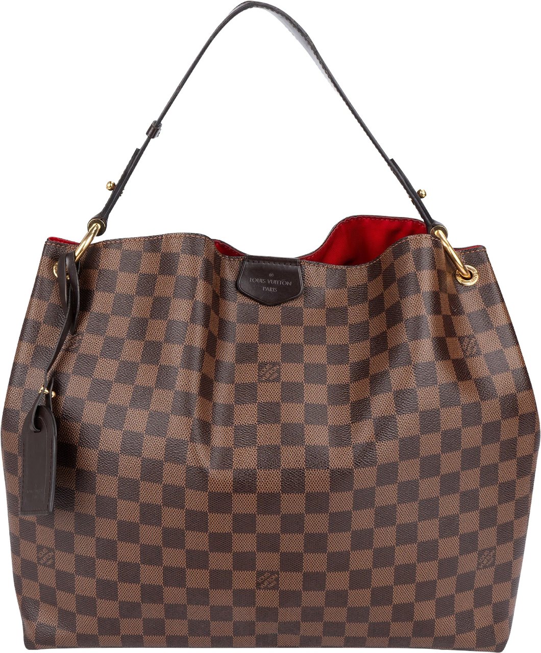 Louis Vuitton Louis Vuitton Monogram Damier Ebene Graceful MM Shoulder Bag Bruin