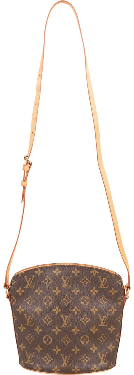 Louis Vuitton Louis Vuitton Monogram Canvas Drouot Crossbody Bag Bruin