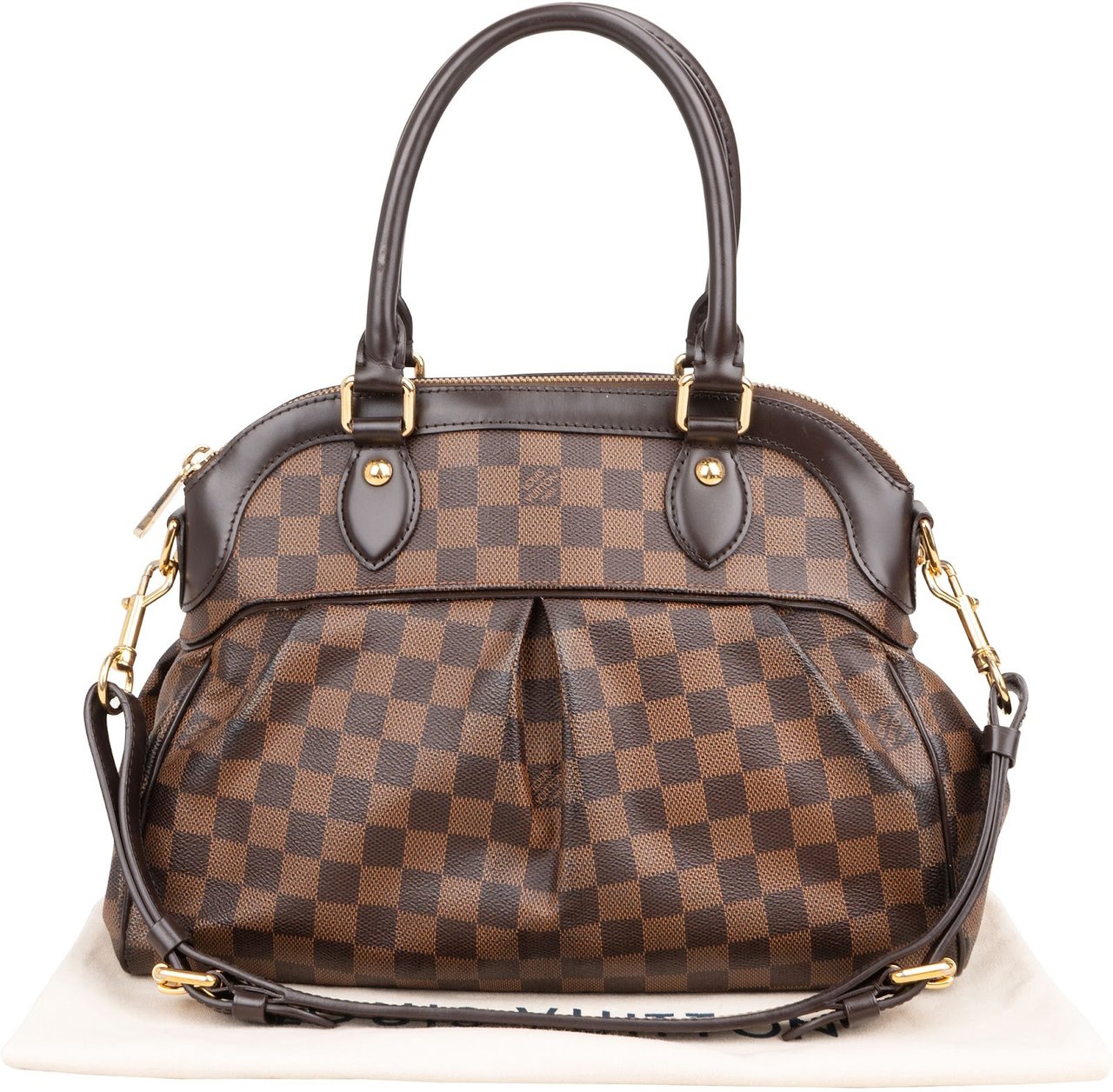 Louis Vuitton Louis Vuitton Monogram Damier Ebene Canvas Trevi PM Handbag Bruin