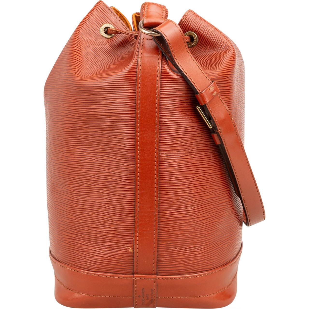 Louis Vuitton Cognac Epi Leather Sac Noé Grande Shoulder Bag Bruin