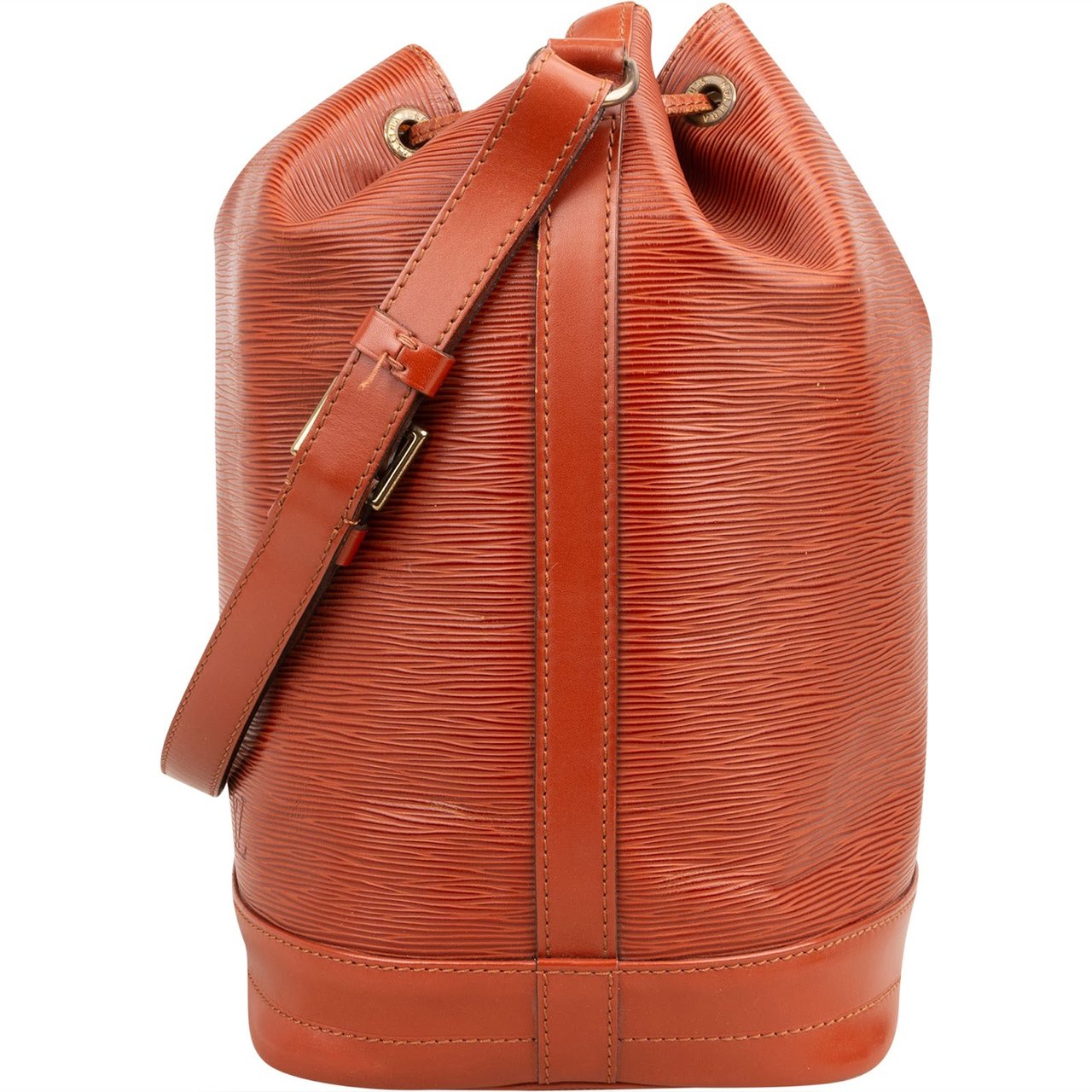 Louis Vuitton Cognac Epi Leather Sac Noé Grande Shoulder Bag Bruin