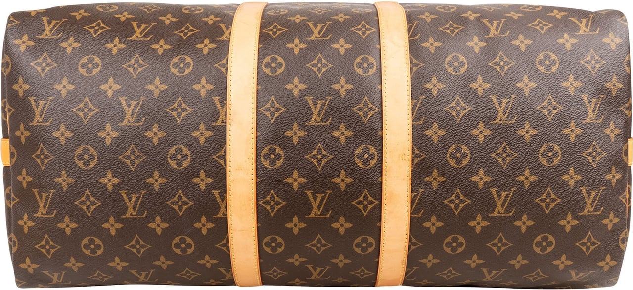 Louis Vuitton Louis Vuitton Monogram Canvas Keepall 55 Bandoulière Travel Bag Bruin