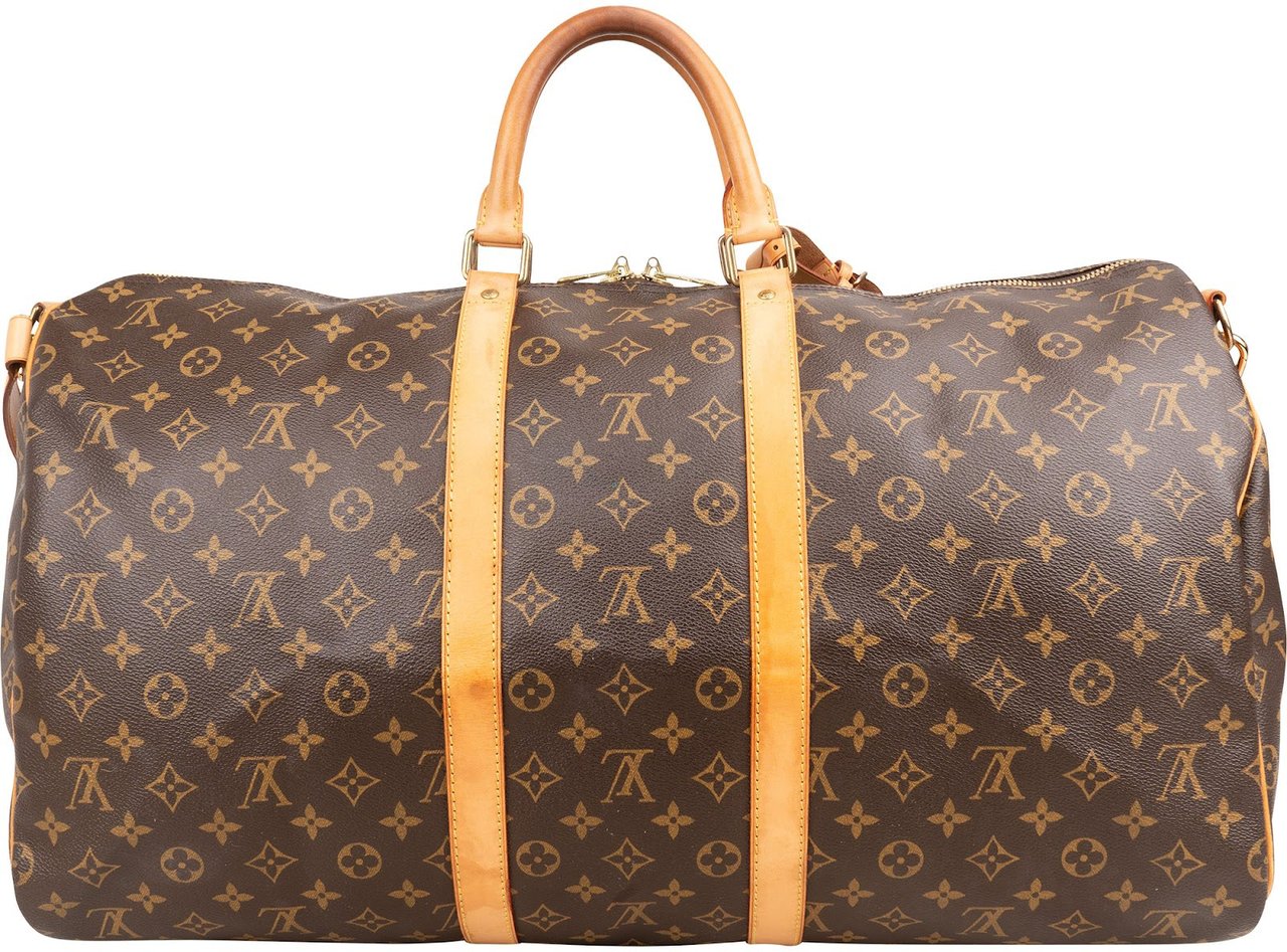 Louis Vuitton Louis Vuitton Monogram Canvas Keepall 55 Bandoulière Travel Bag Bruin