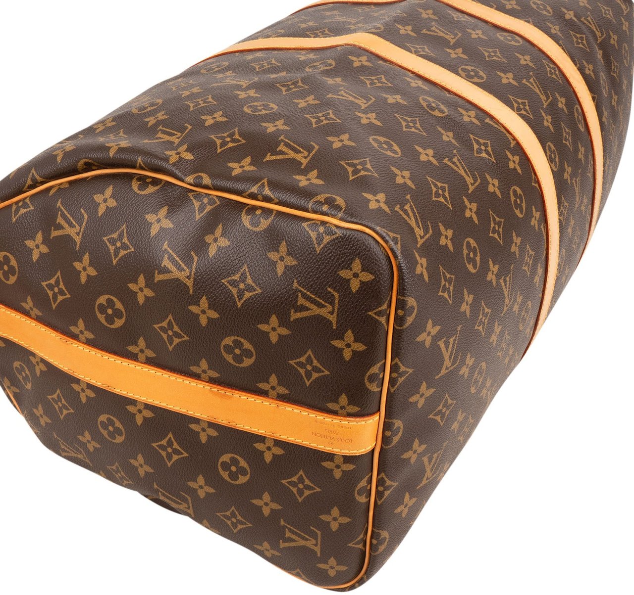 Louis Vuitton Louis Vuitton Monogram Canvas Keepall 55 Bandoulière Travel Bag Bruin