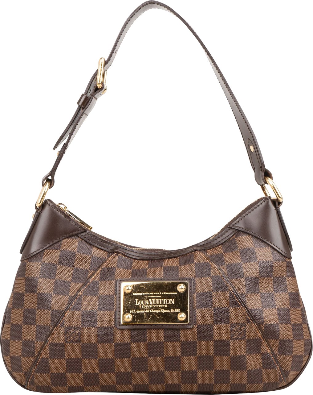 Louis Vuitton Monogram Damier Ebene Thames PM Shoulder Bag Bruin