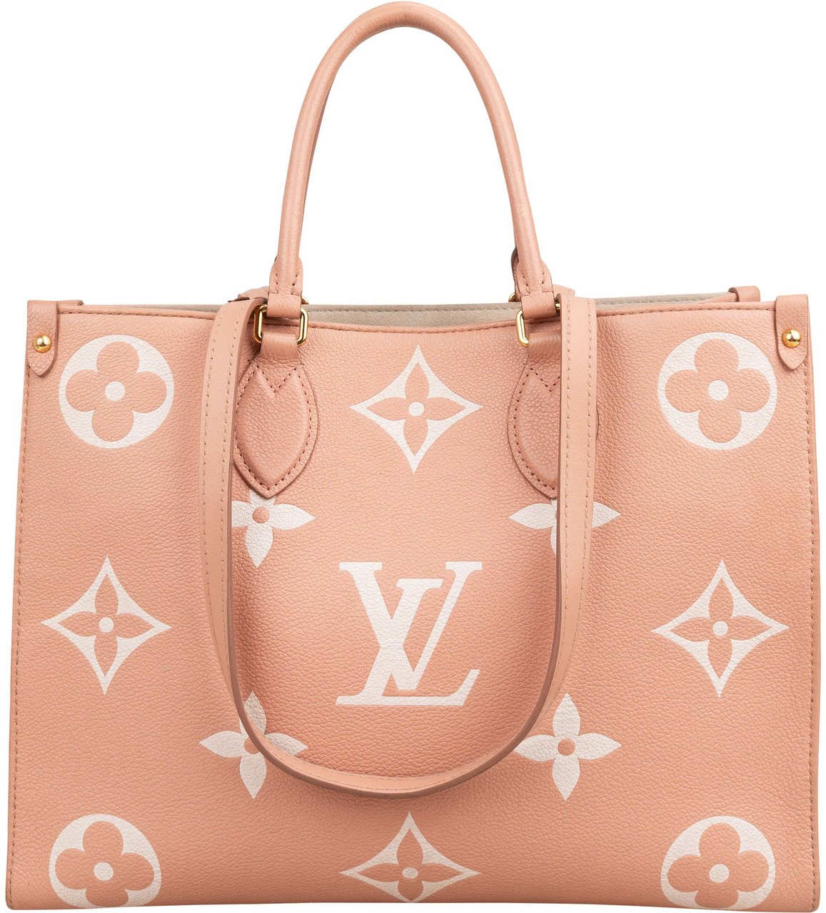 Louis Vuitton Leather Monogram Empreinte Giant OnTheGo MM Handbag Rood