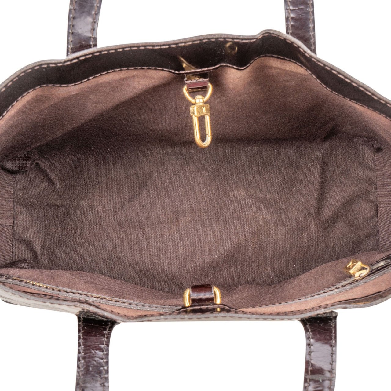 Louis Vuitton Monogram Vernis Wilshire PM Handbag Bruin