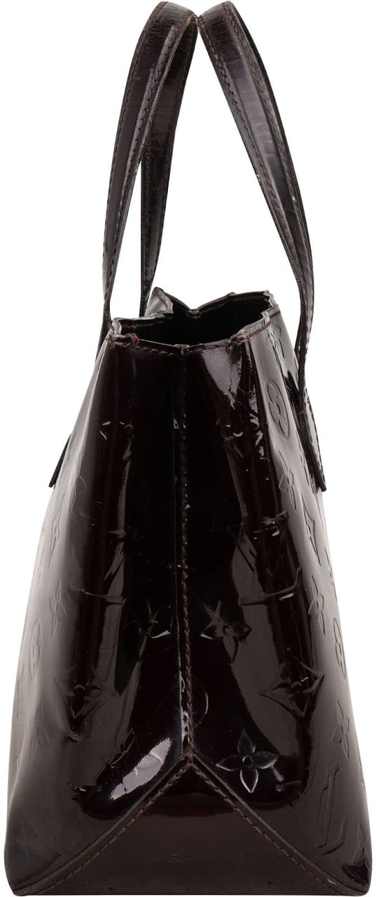Louis Vuitton Monogram Vernis Wilshire PM Handbag Bruin